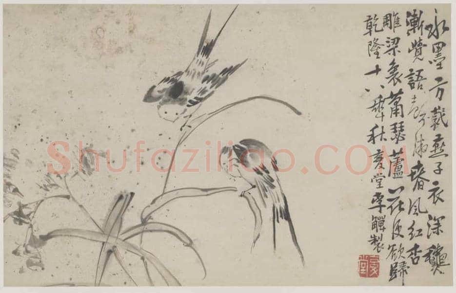 李鱓花鸟册页欣赏 | 书画讲解