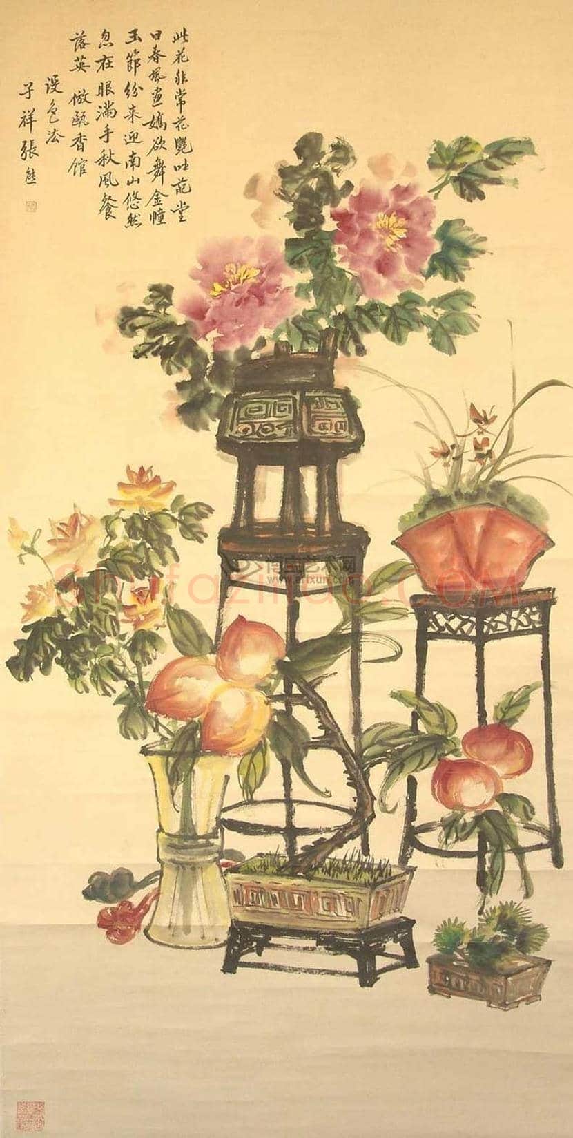 张熊花鸟画作品欣赏 | 书画常识