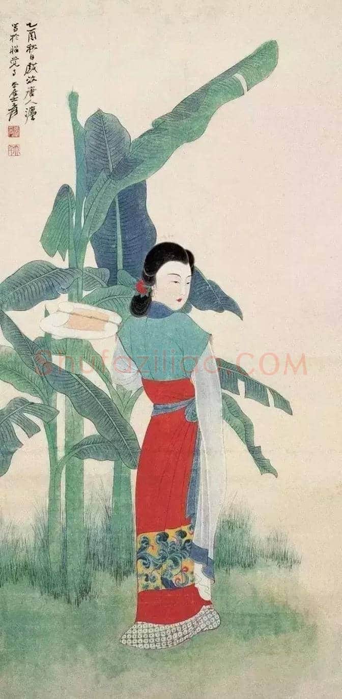 张大千笔下的高颜值美女 | 书画资料