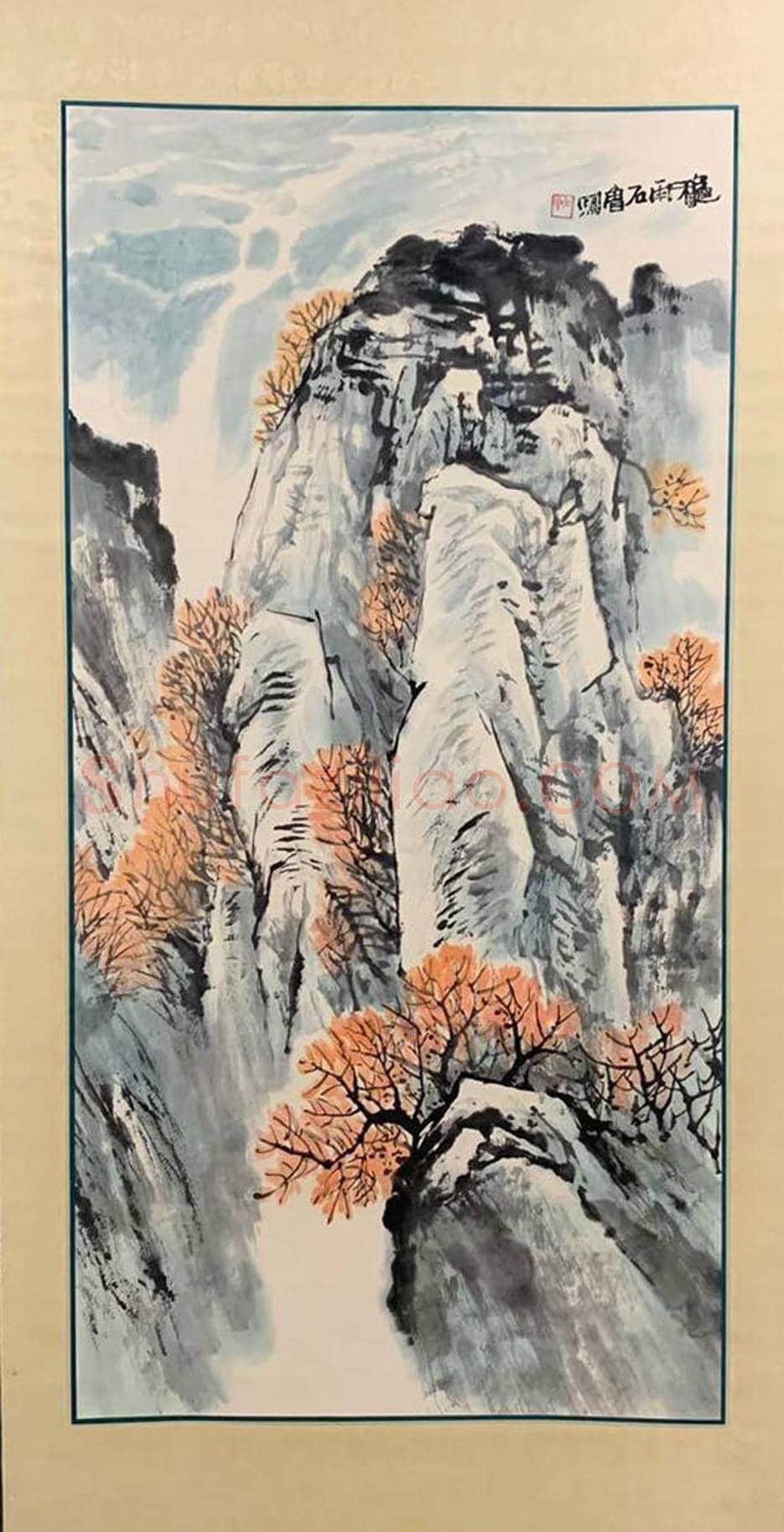 石鲁作品《秋雨》，精品力作 | 国画欣赏
