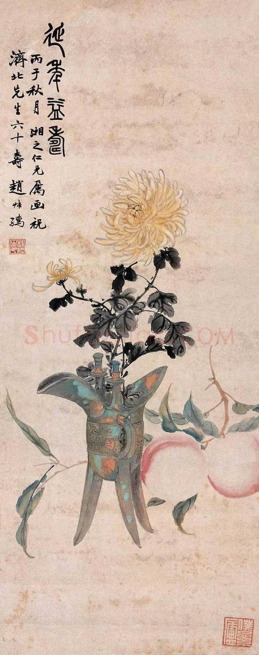赵叔孺花鸟画欣赏 | 书画科普