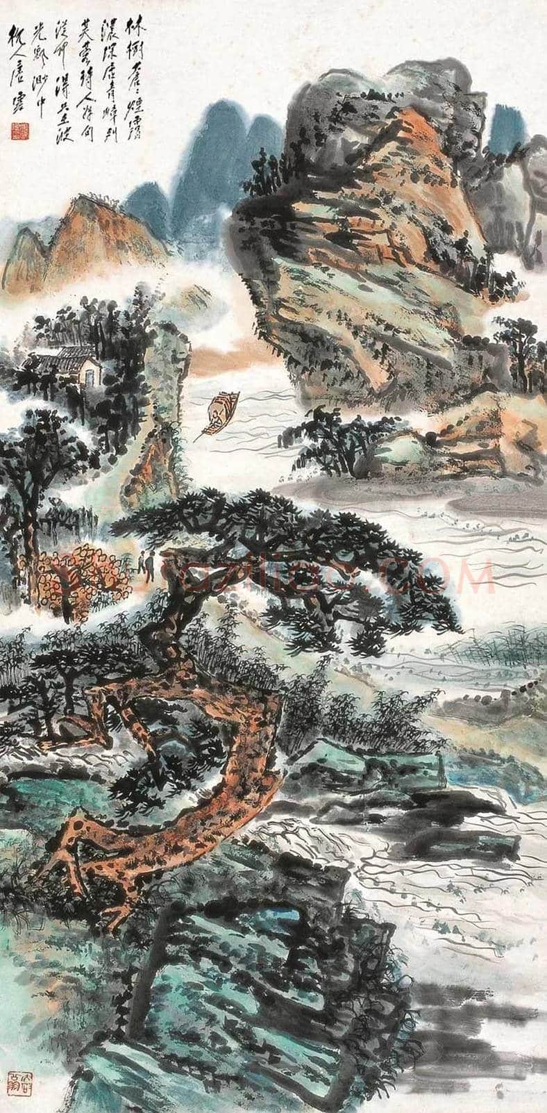 唐云山水画作品欣赏 | 书画讲解