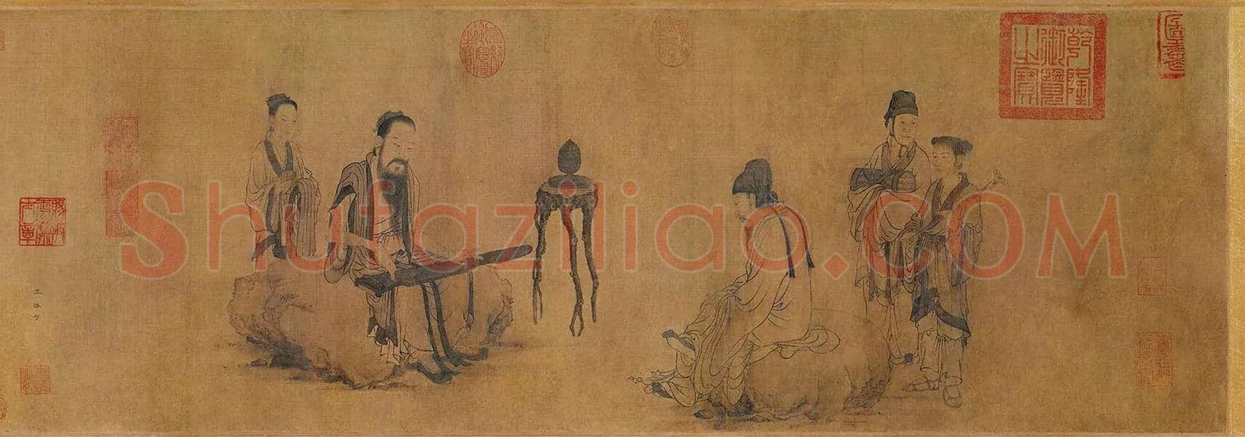 王振朋《伯牙鼓琴图》欣赏 | 书画百科