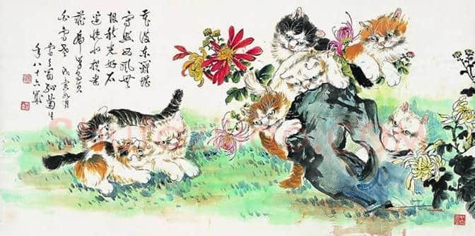 孙菊生:物理学教授业余画猫,且成为一代宗师! | 书画文摘