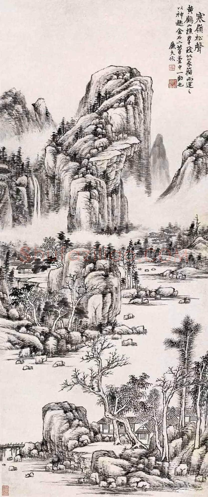 陆恢山水画作品欣赏 | 书画学堂