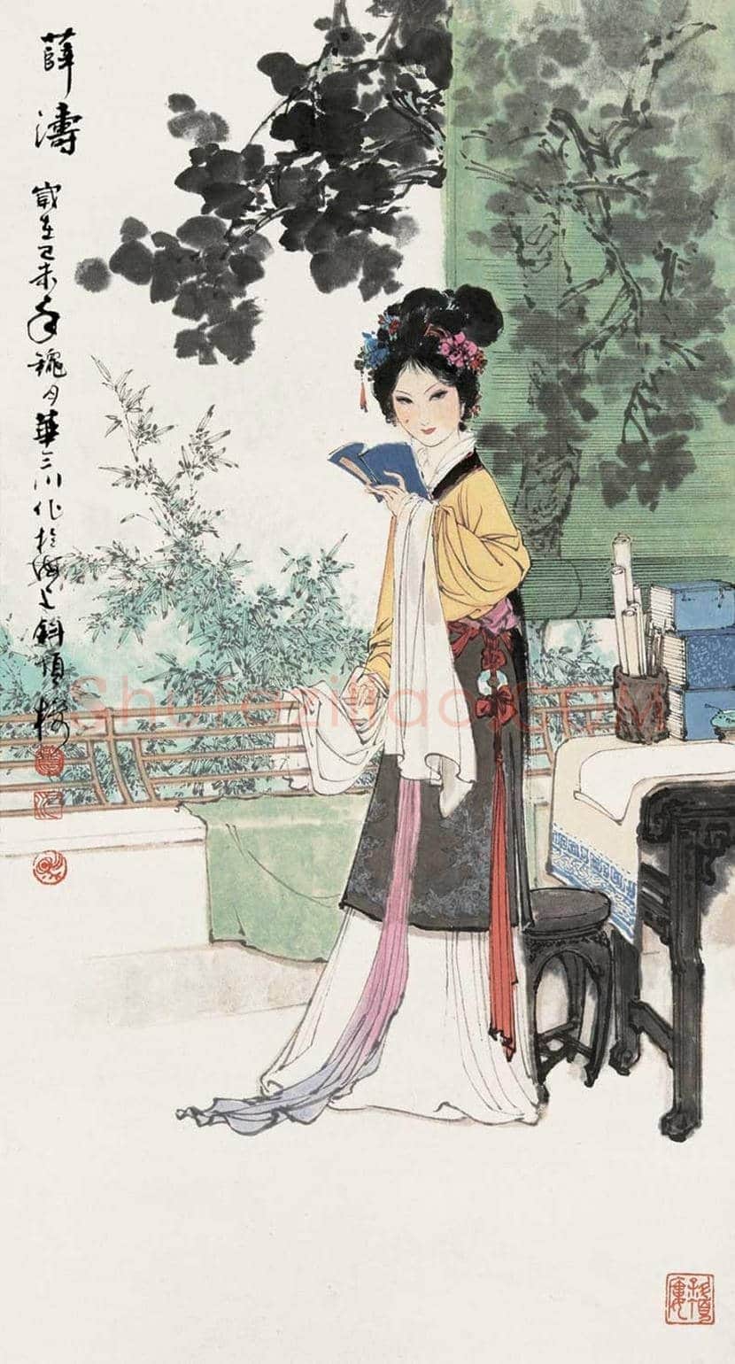 华三川工笔仕女作品欣赏 | 书画科普
