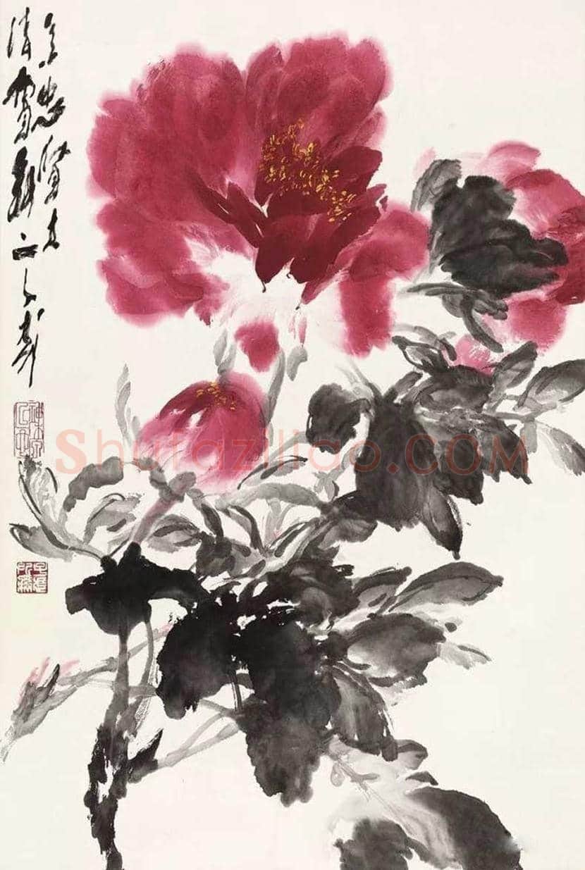 王子武大写意牡丹欣赏 | 书画文摘