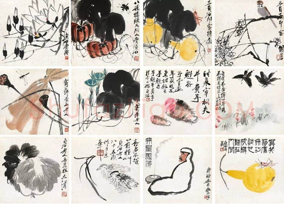 齐白石拍卖最贵的花鸟画都有哪些？ | 书画百科
