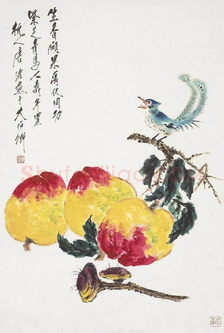这二十位名家画的寿桃，精彩纷呈！ | 书画资料