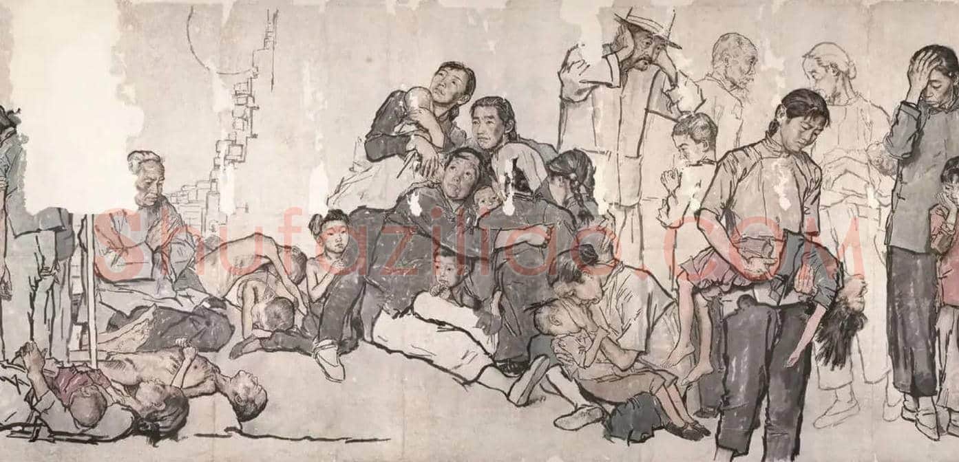 《流民图草稿》,蒋兆和艺术研究的新发新! | 国画赏析