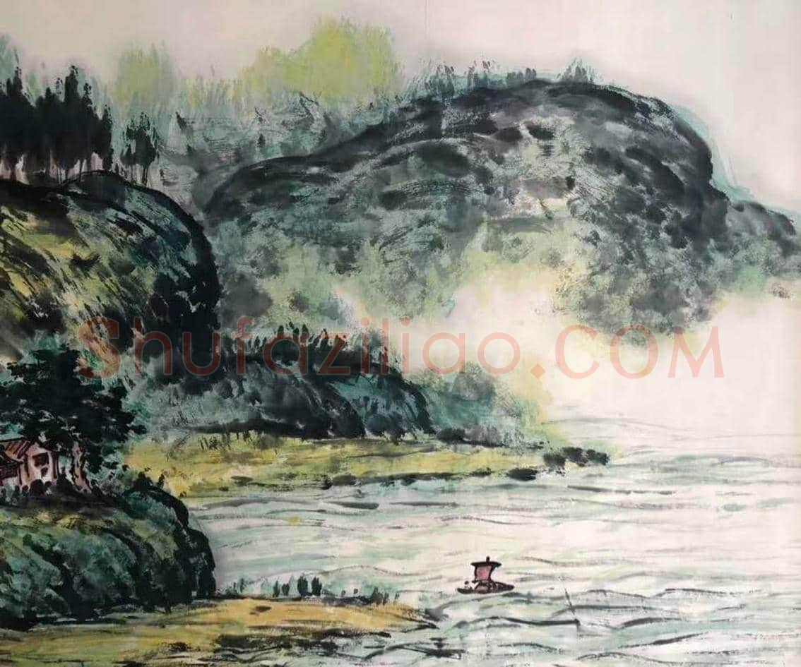磅礴巨制——朱屺瞻《溪山信美》 | 国画欣赏