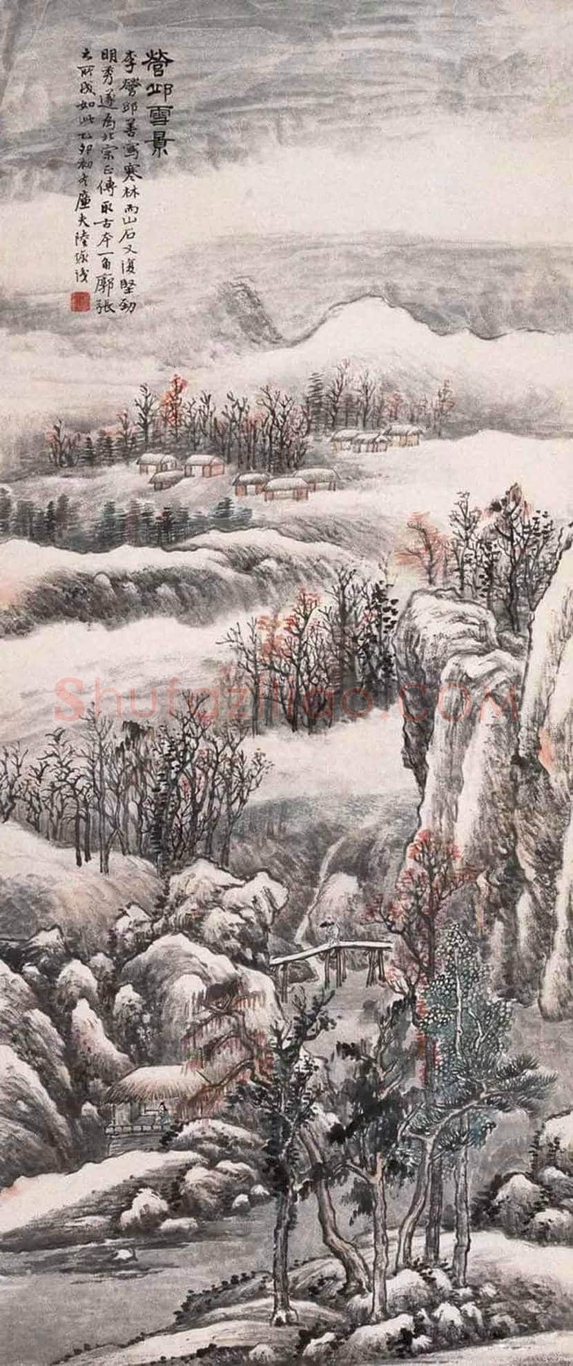 陆恢山水画作品欣赏 | 书画学堂