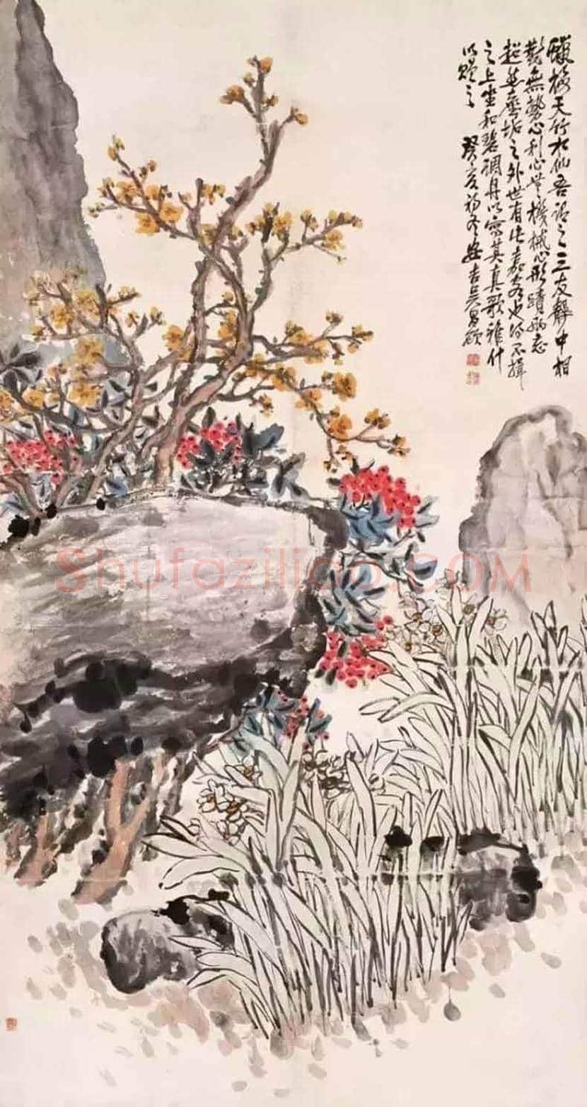 吴昌硕笔下的水仙，淡雅又清香四溢 | 书画科普