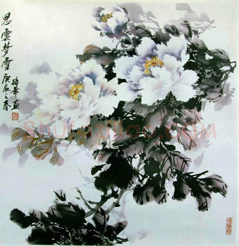 张锡武牡丹作品欣赏 | 书画资料