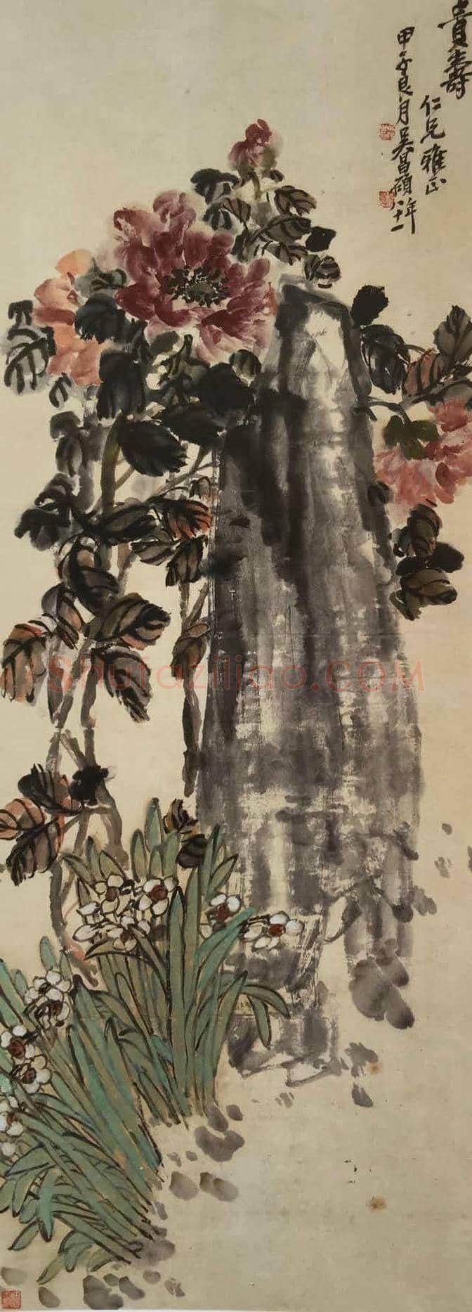 吴昌硕《贵寿图》赏析 | 书画百科