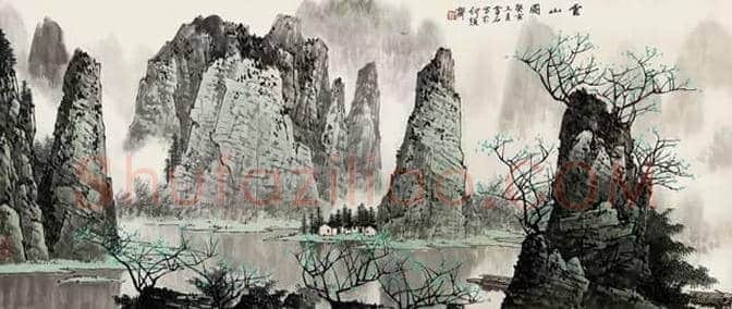 白雪石绘画作品《桂林山水》欣赏(100幅) | 书画文摘
