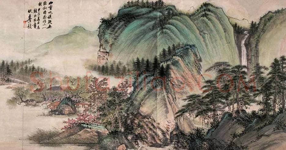伏文彦山水画作品欣赏 | 书画讲解