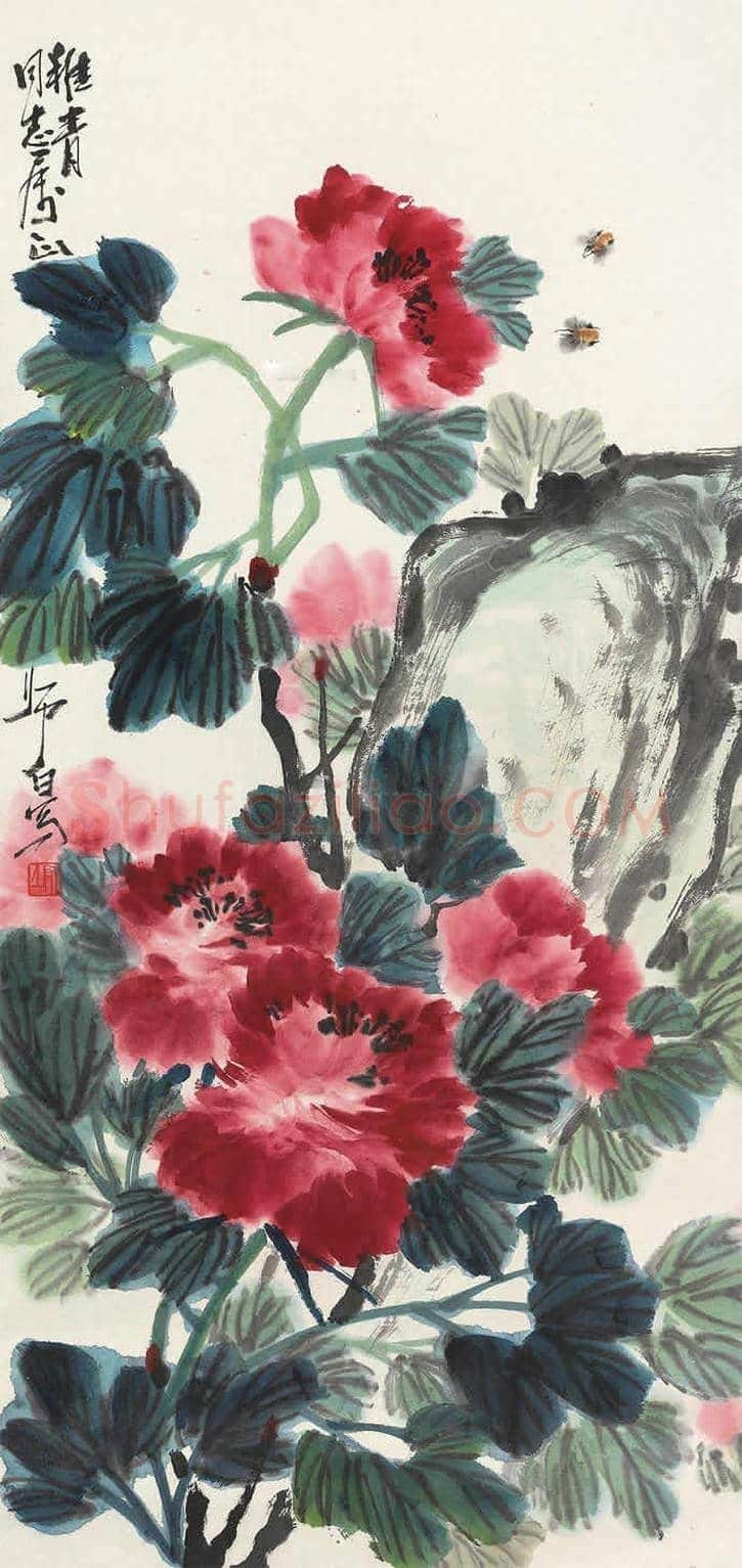娄师白牡丹作品欣赏 | 书画学堂