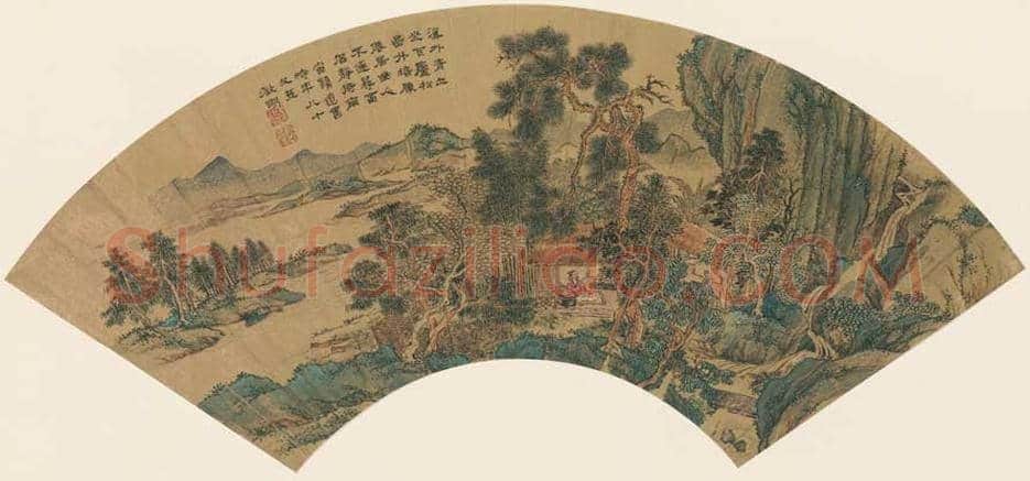 文徵明扇面画图赏《文徵明便面畫选集》 | 著名国画图片