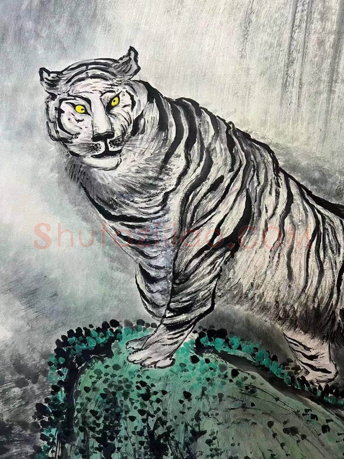 极度珍罕——关山月作品《威震山河 》 | 国画图片