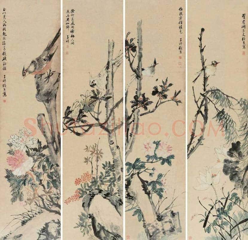 张熊花鸟画作品欣赏 | 书画常识