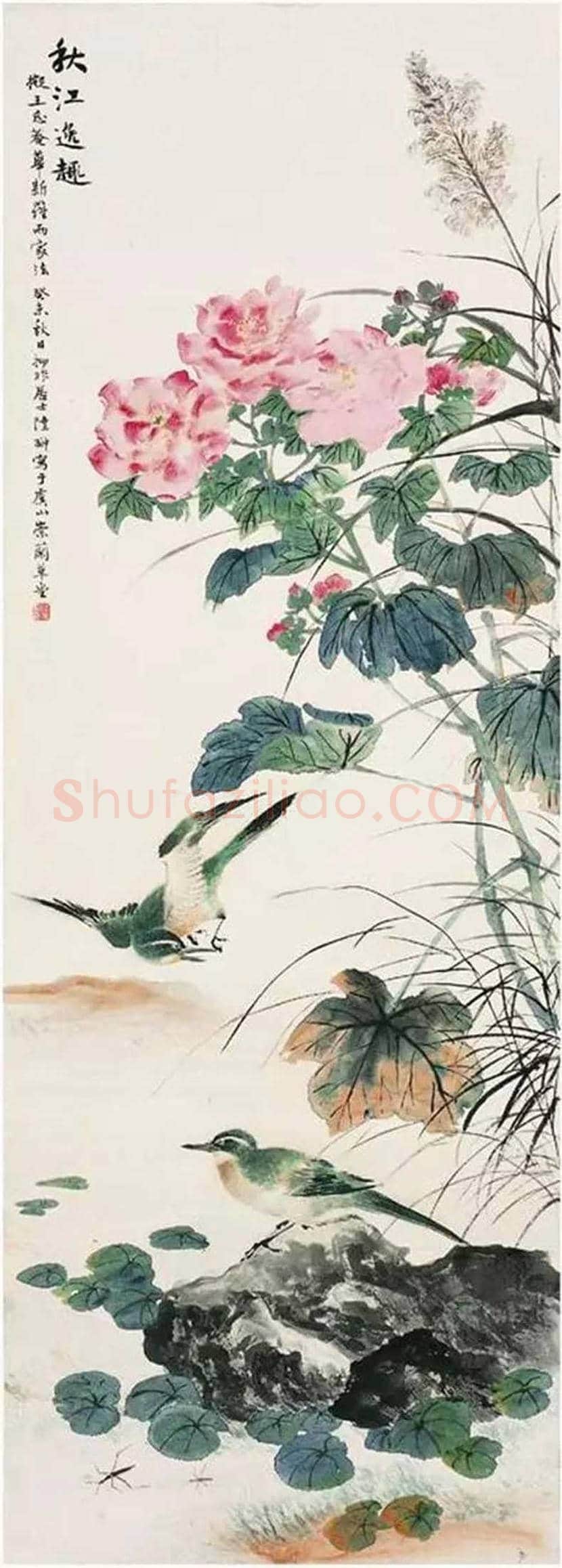 陆抑非牡丹作品欣赏 | 书画科普
