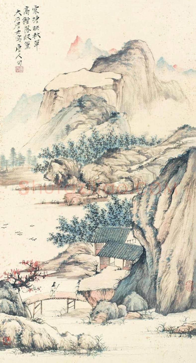 唐云山水画作品欣赏 | 书画讲解