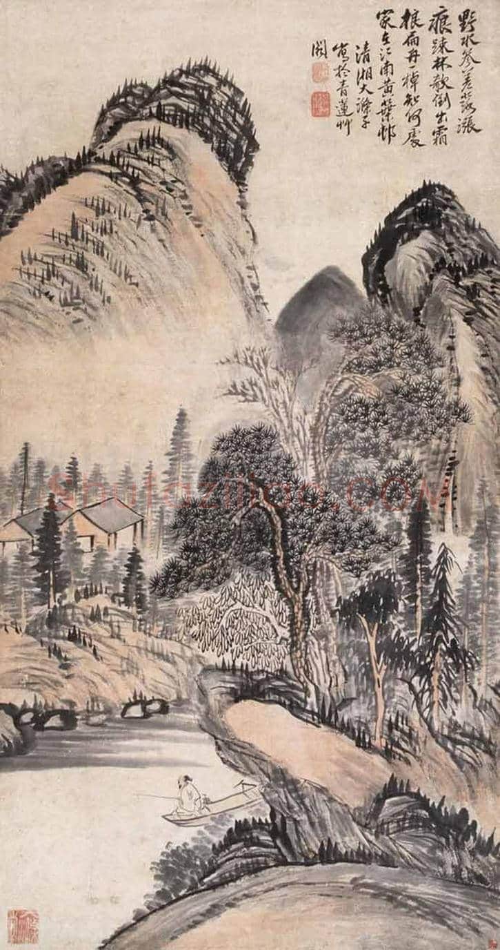 石涛山水画精品欣赏 | 书画常识