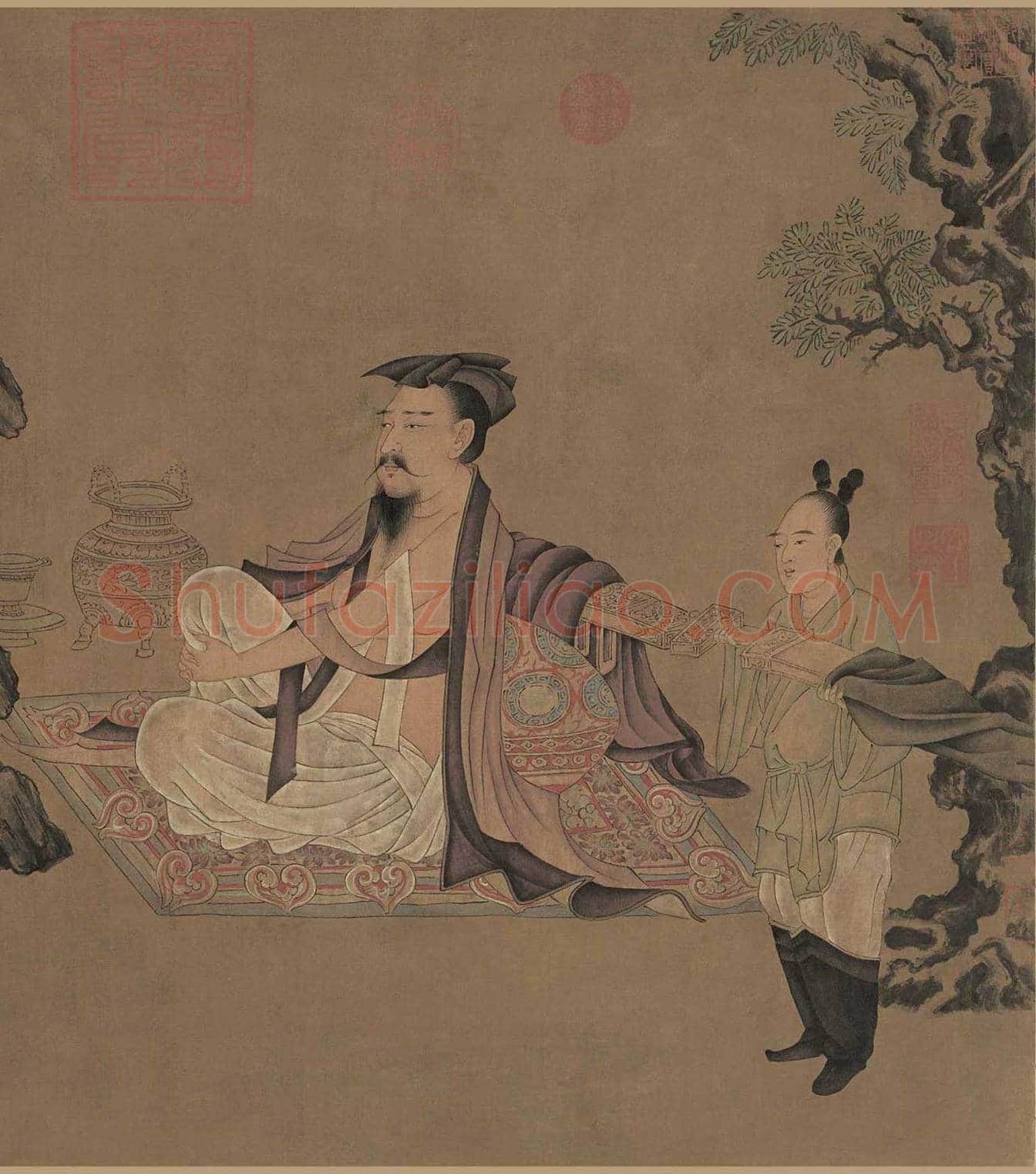 孙位《竹林七贤图》残卷欣赏 | 著名国画鉴赏