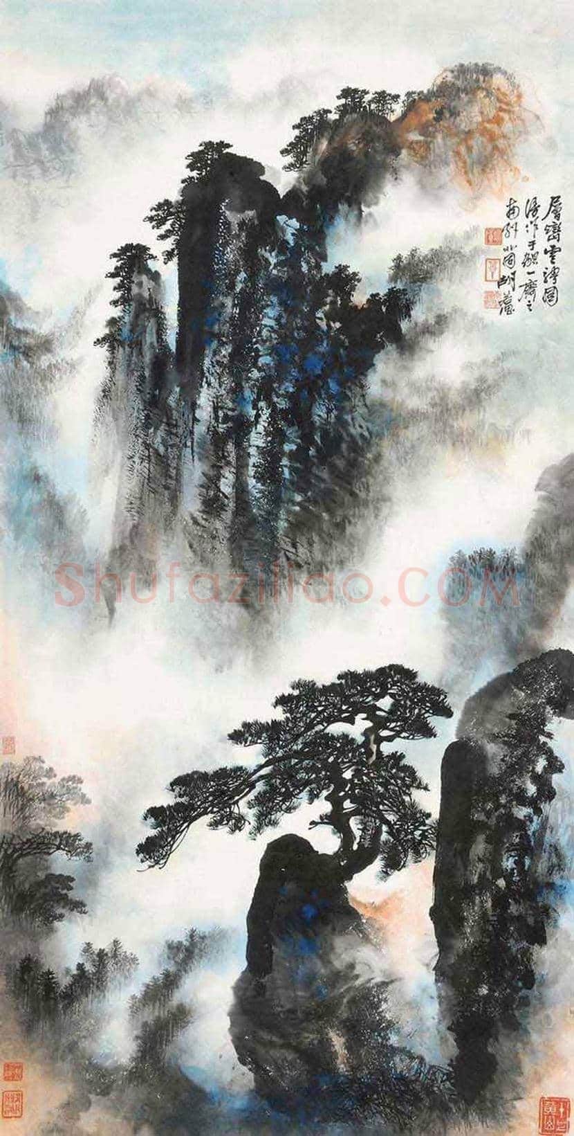 胡若思山水画拍卖价格及欣赏 | 书画学堂