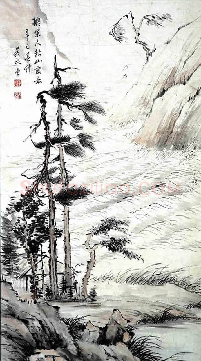 吴镜汀山水画欣赏 | 书画知识