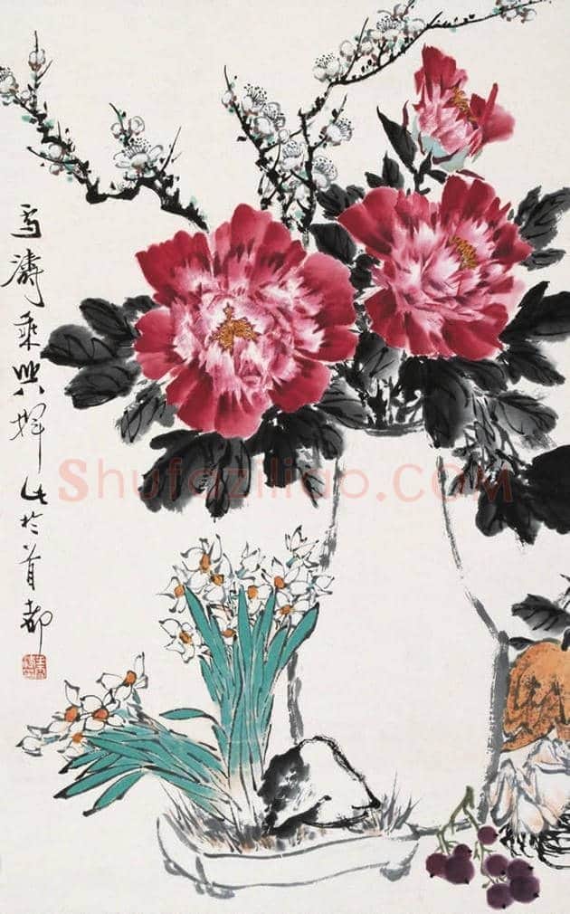 王雪涛国画牡丹欣赏 | 书画学堂