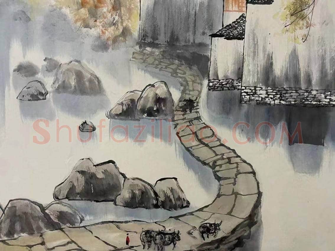 醉美江南——吴冠中《水乡秋韵》 | 国画鉴赏