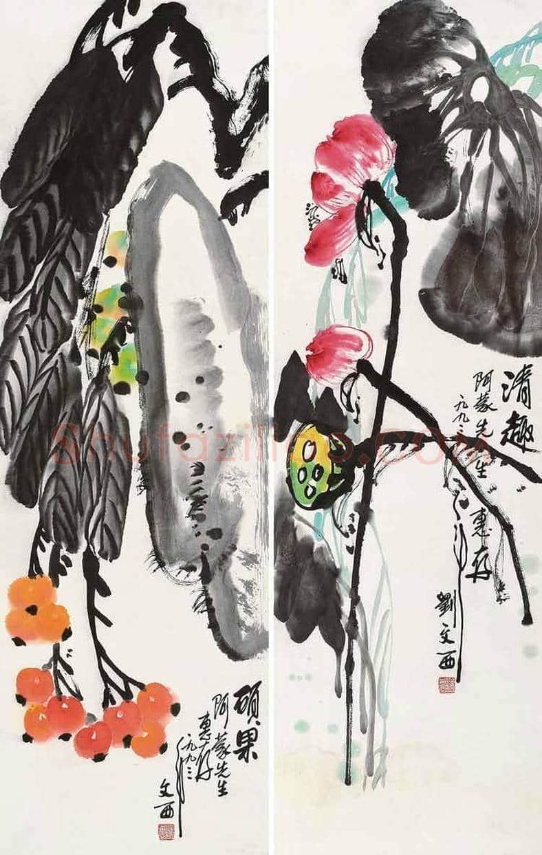 刘文西花鸟画亦是一绝！ | 书画资料