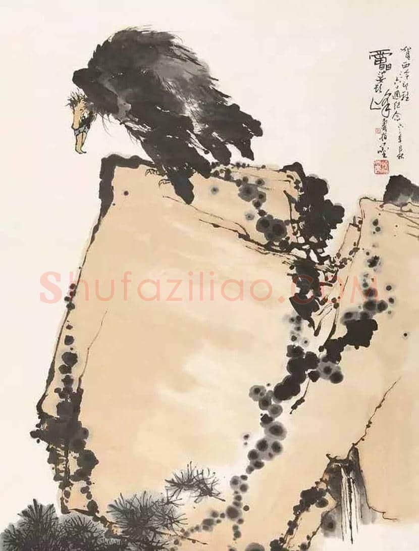 潘天寿笔下的鹰鹫图,一味霸悍! | 书画讲解