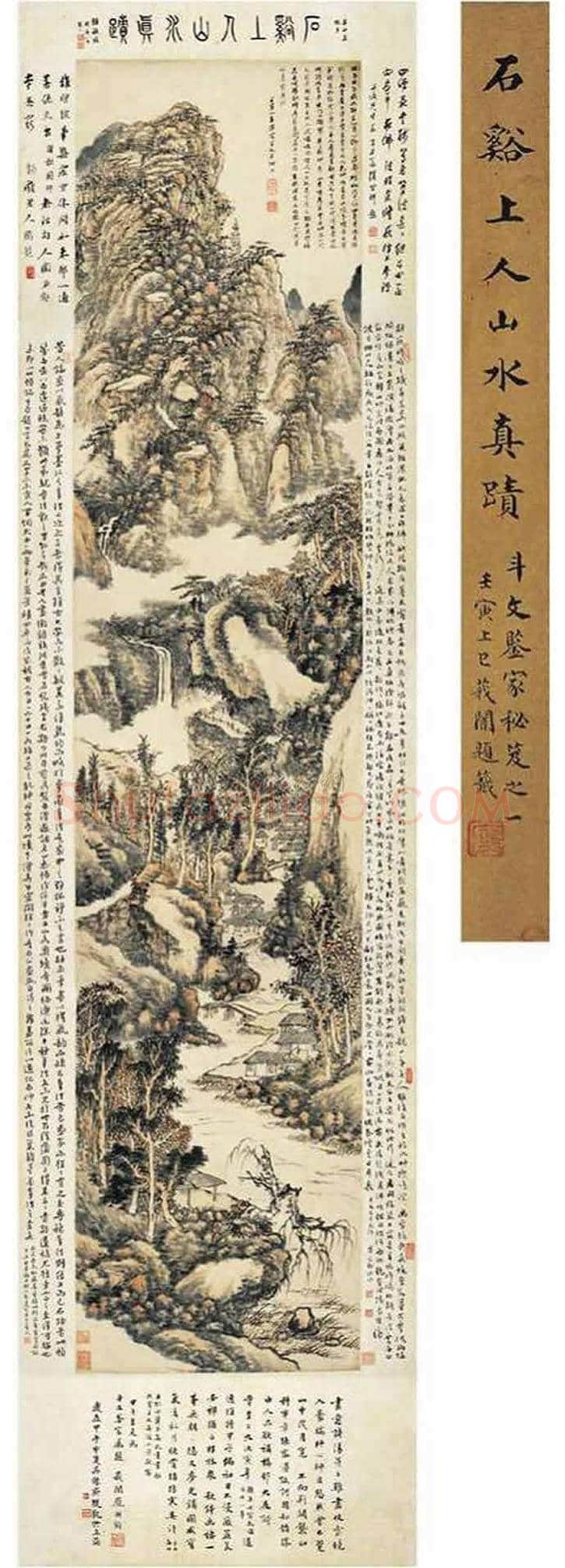 清初四僧：髡残作品拍卖价格前10幅作品 | 书画知识