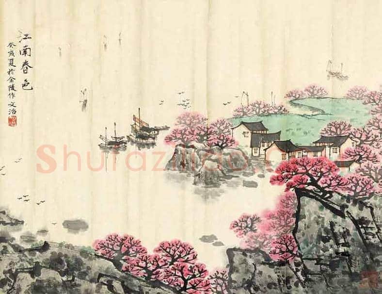 宋文治江南春色系列作品，太美了！ | 书画常识