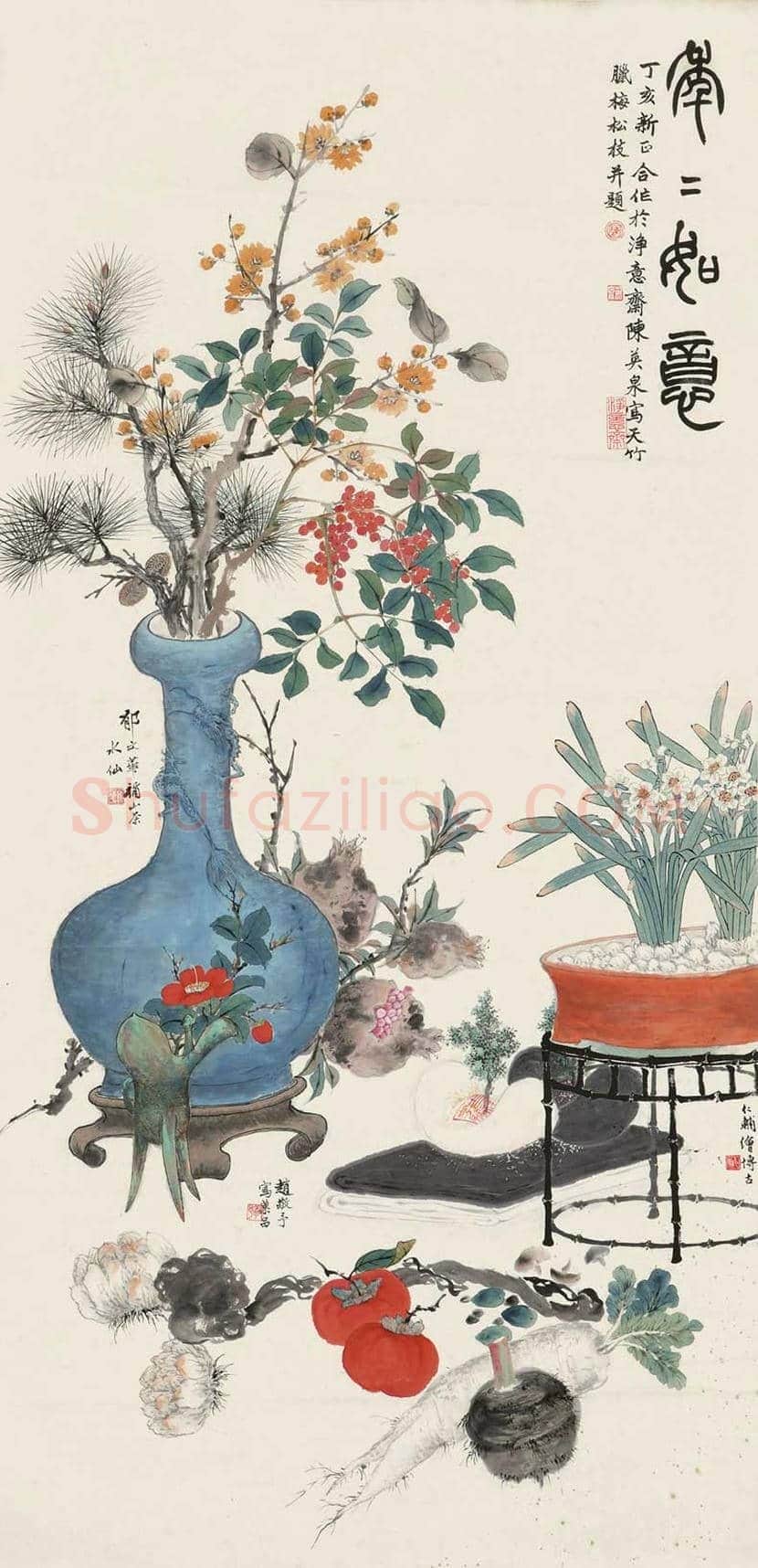 赵敬予作品欣赏，不愧为海派名家！ | 书画科普