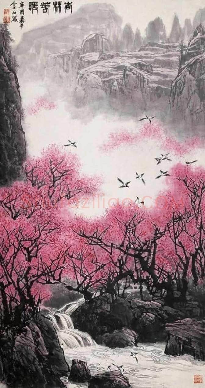 白雪石绘画作品《桂林山水》欣赏(100幅) | 书画文摘