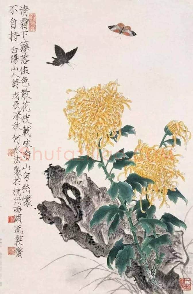 近现代名家画菊48幅！（值得收藏） | 书画知识