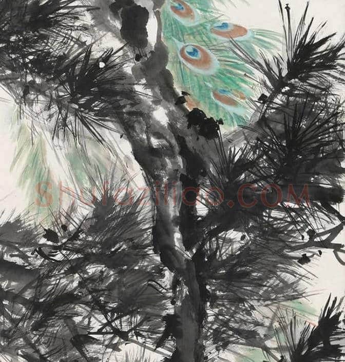 王雪涛作品《孔雀》详解【高清大图】 | 书画常识