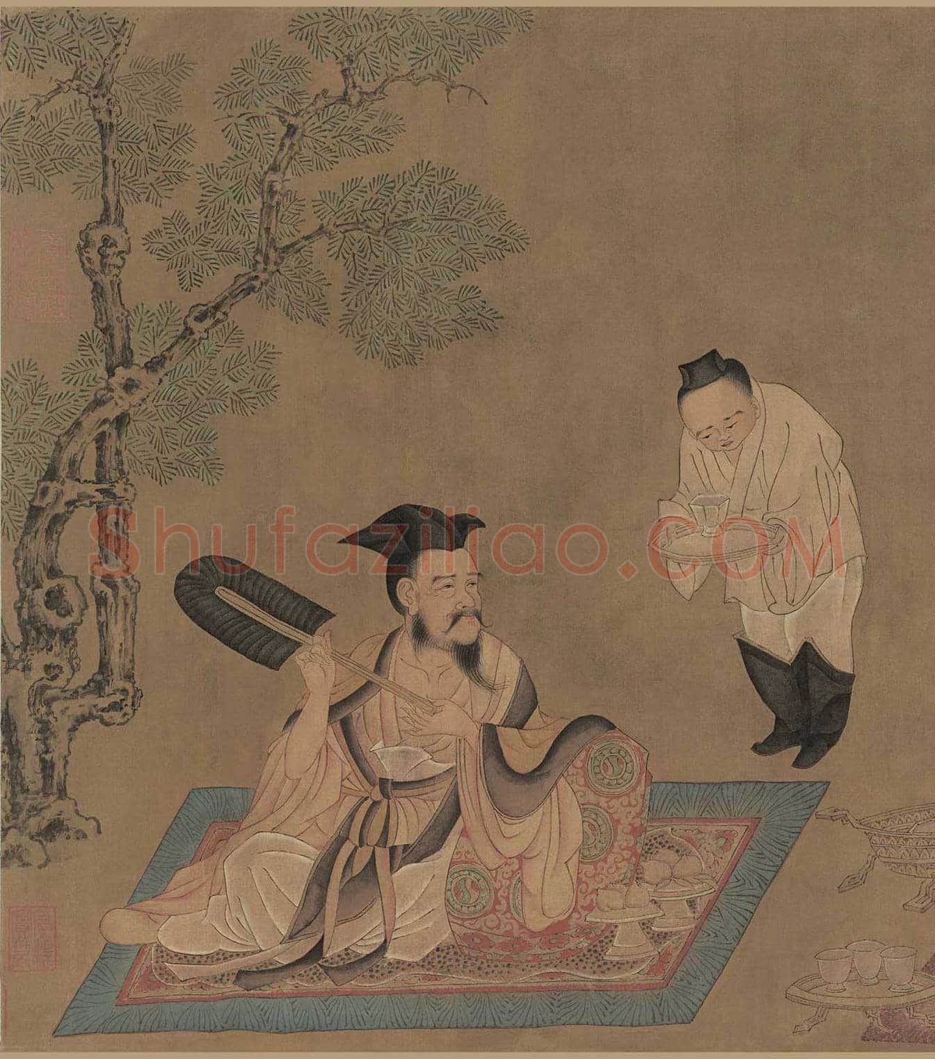 孙位《竹林七贤图》残卷欣赏 | 著名国画鉴赏