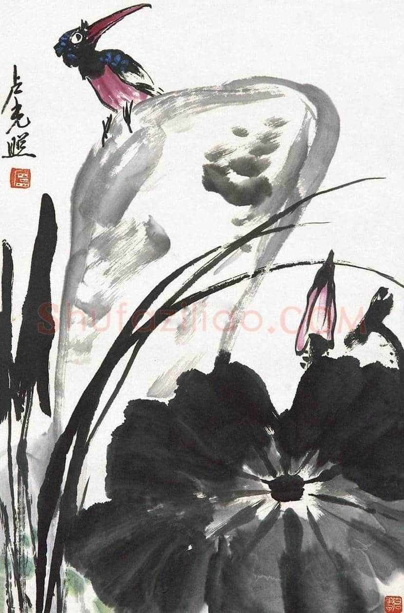 卢光照国画荷花作品欣赏 | 书画学堂