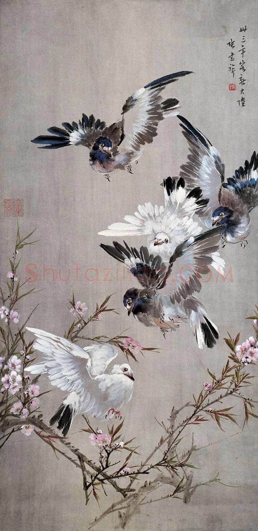 张书旂花鸟画作品欣赏 | 书画讲解