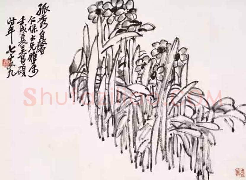 吴昌硕笔下的水仙，淡雅又清香四溢 | 书画科普