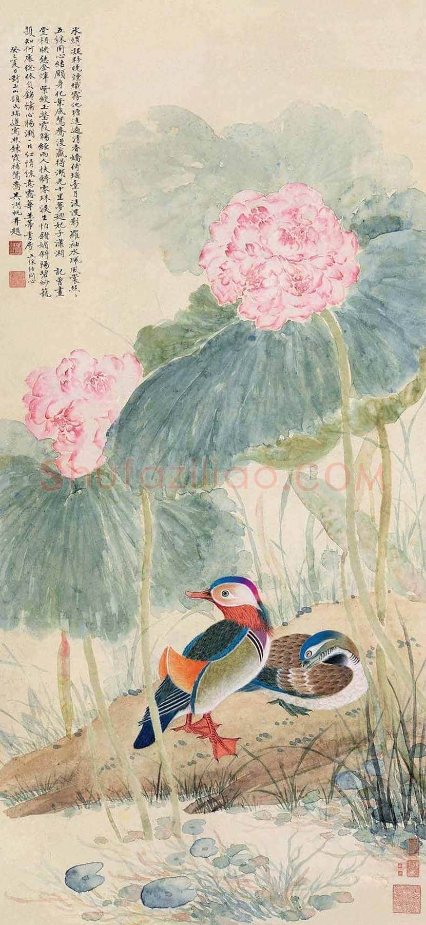 吴湖帆的没骨荷花，富丽雍容！ | 书画文摘
