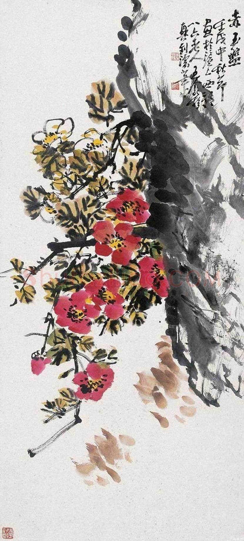 王个簃花鸟画作品欣赏 | 书画文摘