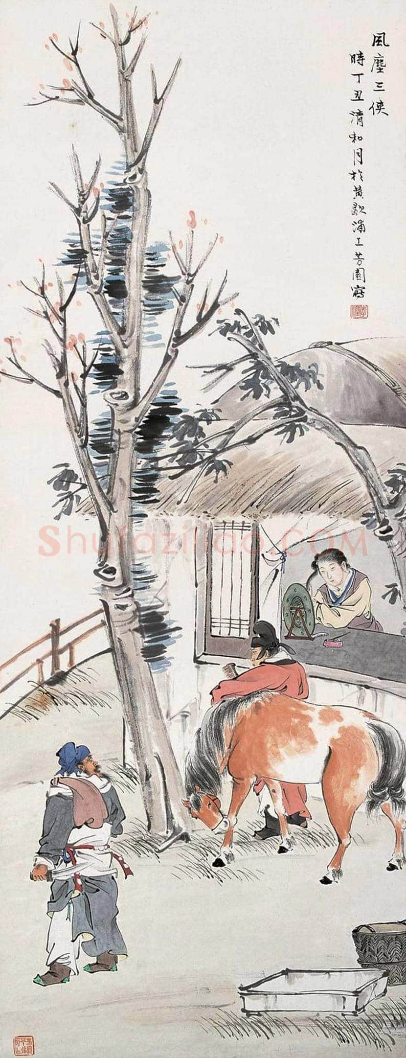 李芳园人物画作品欣赏 | 书画学堂