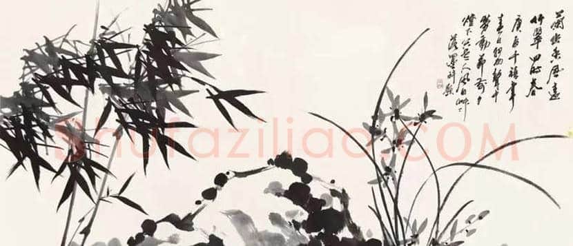 蒋风白兰竹作品欣赏 | 书画讲解