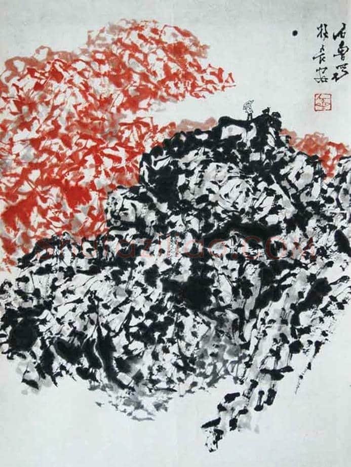 石鲁山水画作欣赏，撼人心魄！ | 书画讲解